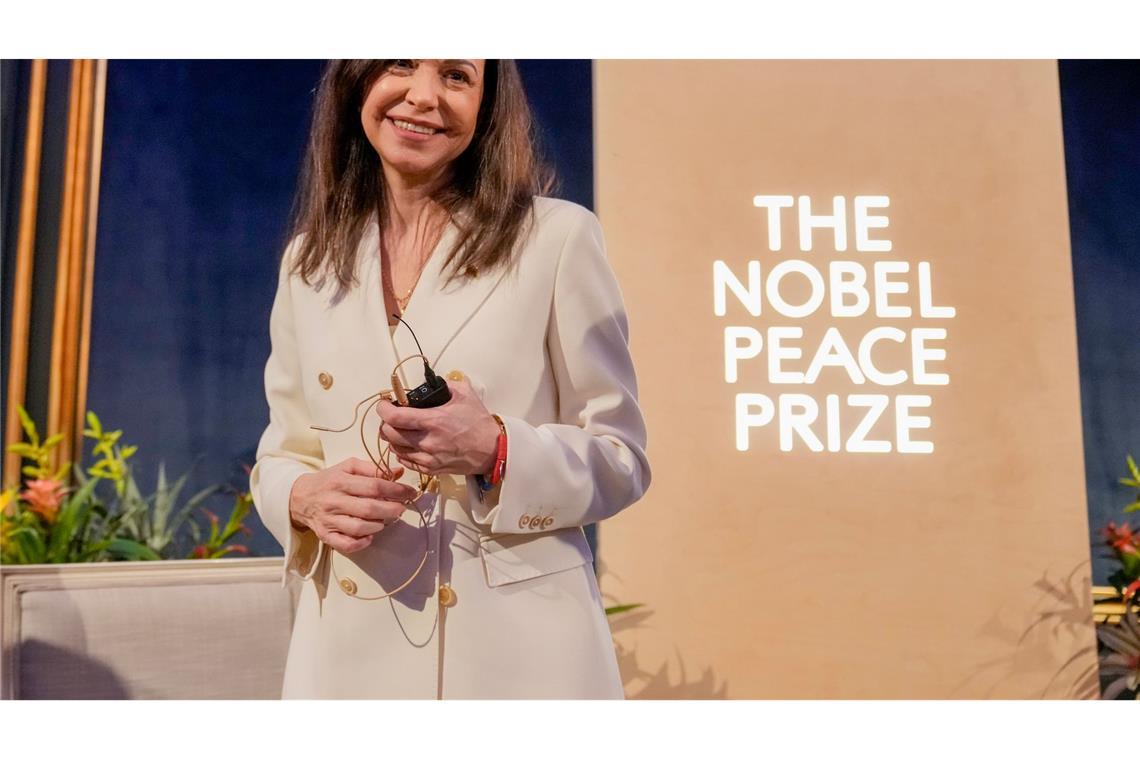 Machado hatte ihren Nobelpreis Trump gewidmet. (Archivbild)