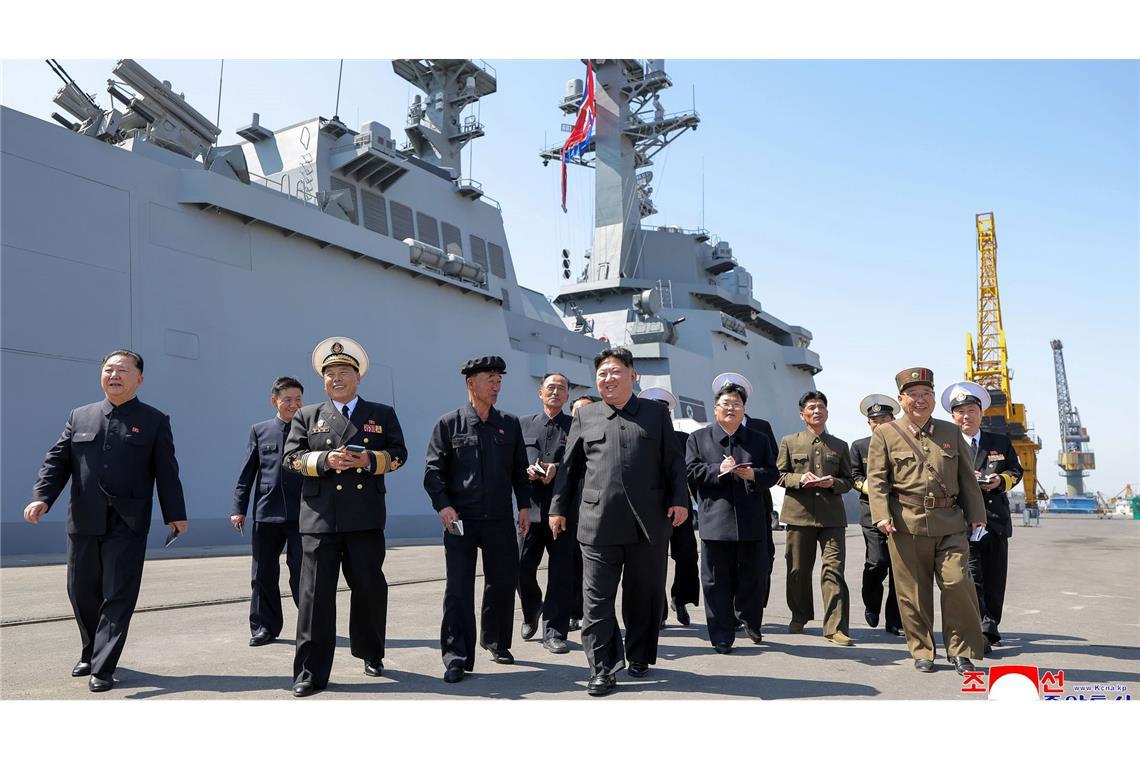 Machthaber Kim Jong Un hat dem Test persönlich beigewohnt.