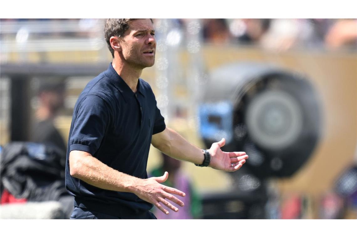 Machtloser Trainer am Spielfeldrand: Xabi Alonso.