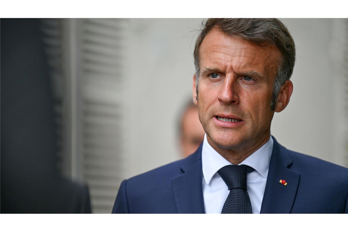 Frankreichs Premier sieht Lösung der Krise ohne Neuwahlen Macron muss entscheiden, ob er Neuwahlen ausruft oder ob es einen anderen Ausweg aus der Regierungskrise gibt (Archivbild).
