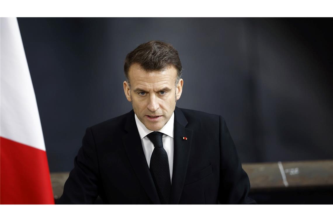 Macron sieht ein Geleit von Schiffen in der Straße von Hormus nur, wenn die heiße Phase des Kriegs vorbei ist. (Archivbild)