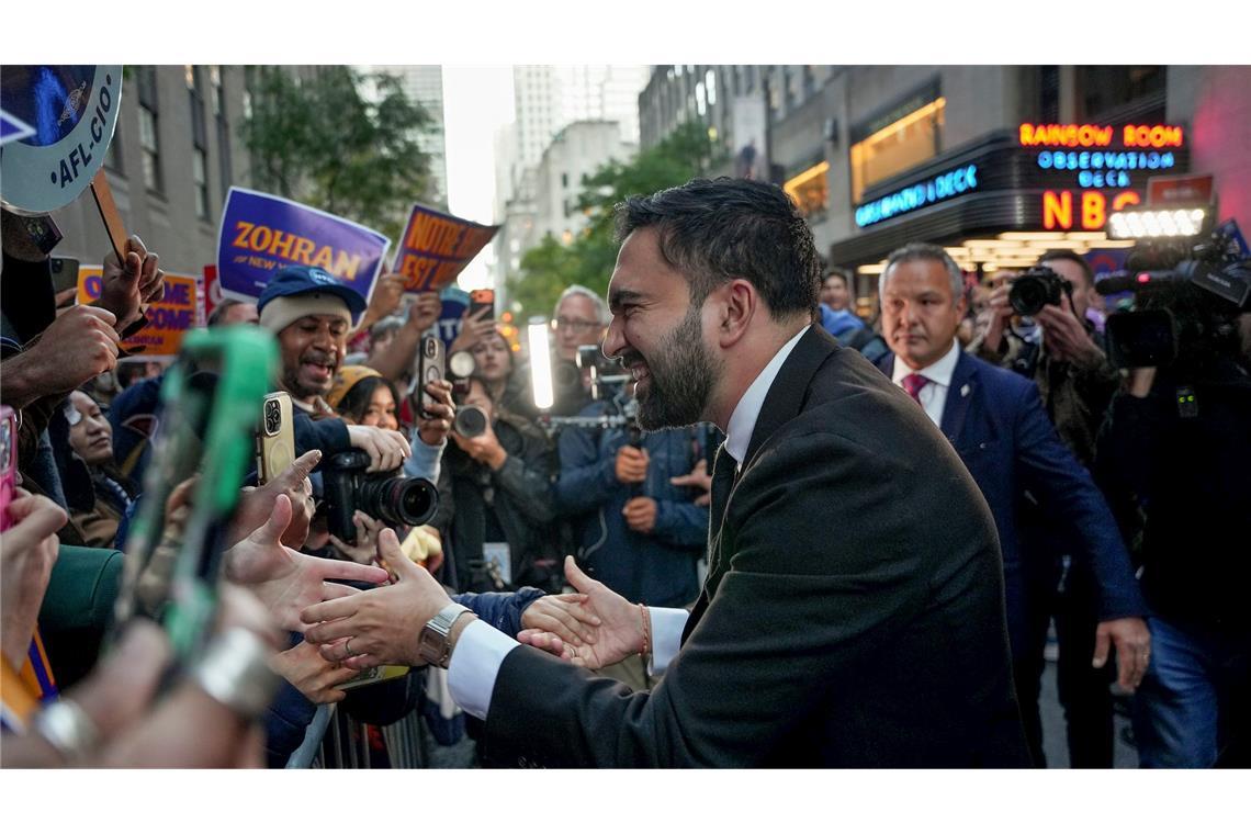 Mamdani mobilisiert vor allem von junge Menschen, Wähler mit Migrationsgeschichte und Gewerkschaften. (Archivbild)