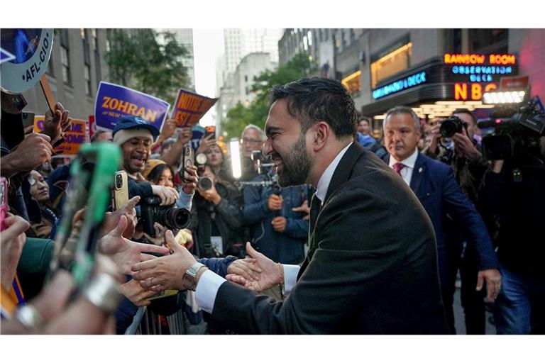 Mamdani mobilisiert vor allem von junge Menschen, Wähler mit Migrationsgeschichte und Gewerkschaften. (Archivbild)