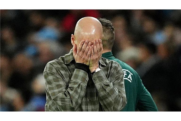 Manchester Citys Trainer Pep Guardiola war nach dem Aus in der Champions League gegen Real Madrid enttäuscht.