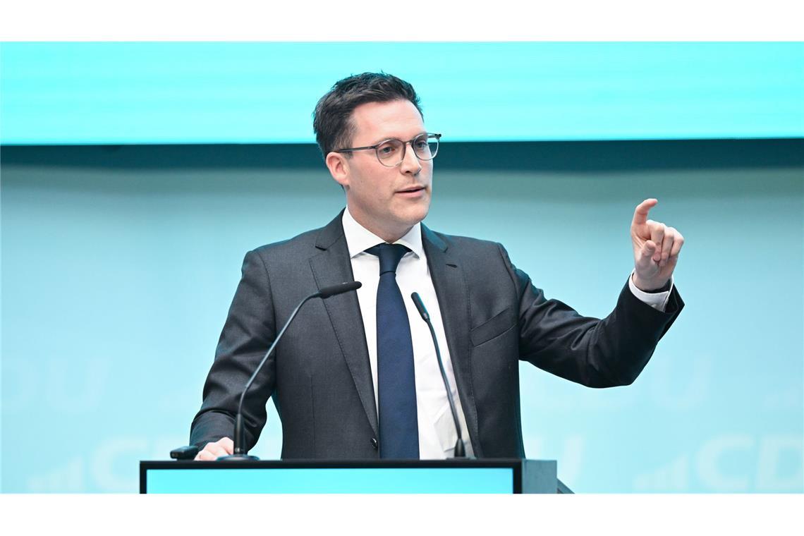 CDU-Chef Hagel will Kretschmann beerben: „Ich hab da Bock drauf!“ Manuel Hagel ist seit 2023 CDU-Landeschef.