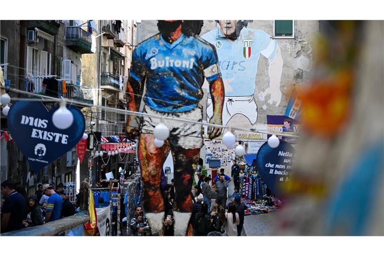 Maradona spielte 1984 bis 1991 in Neapel. (Archivbild)