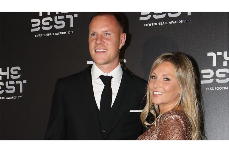 Marc-André ter Stegen, der deutsche Nationalkeeper vom FC Barcelona mit seiner Noch-Ehefrau Daniela Jehle (Archivbild)