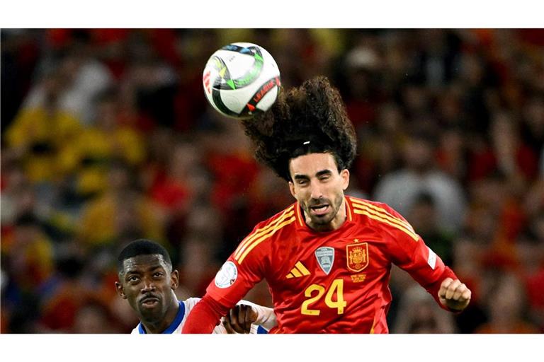 Marc Cucurella im Spiel der Spanier gegen Frankreich.