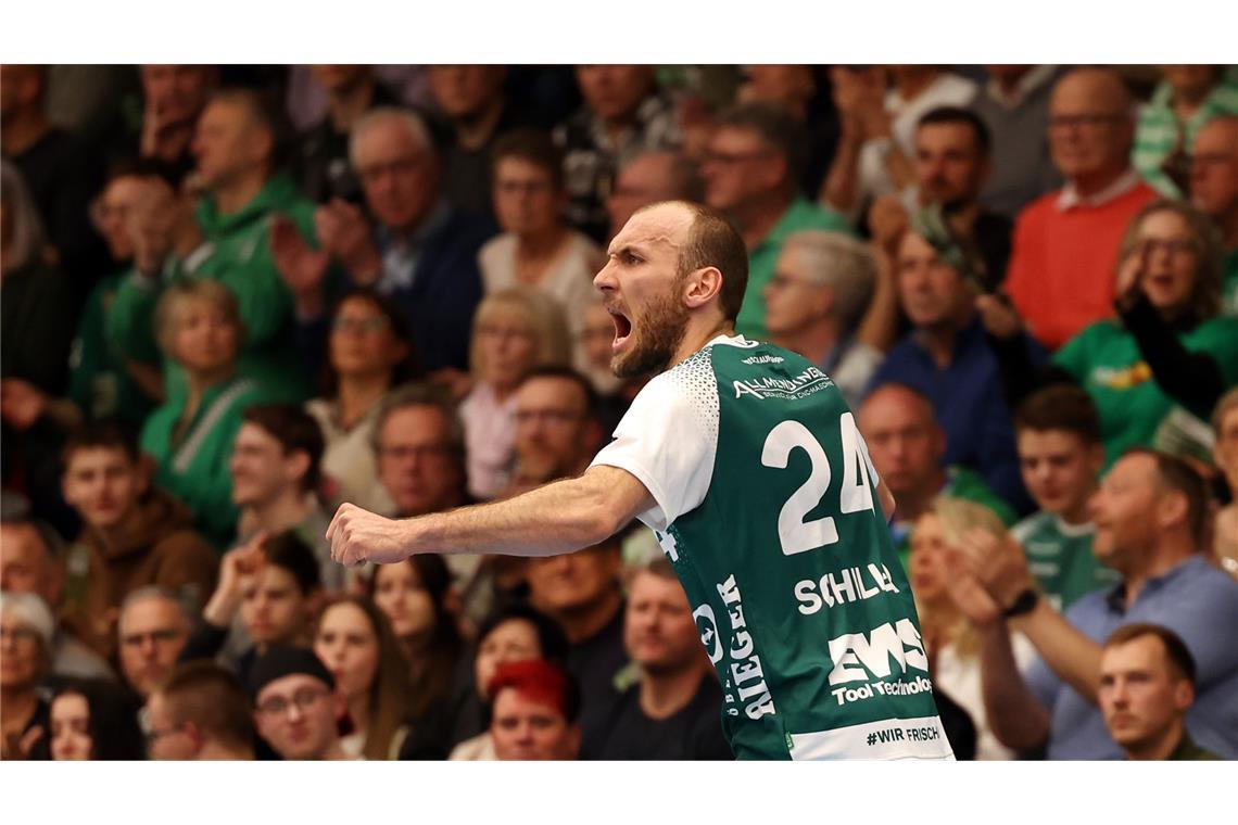 Frisch Auf feiert Matchwinner Bart Ravensbergen Marcel Schiller warf elf Tore.