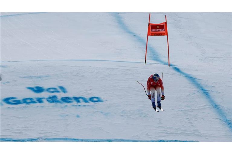Marco Odermatt zeigte auf der Saslong-Piste wieder mal eine famose Fahrt.