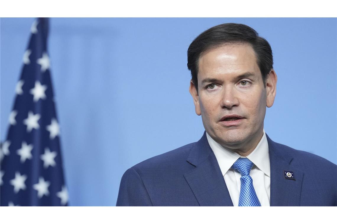USA beharren auf 5-Prozent-Ziel für Militärausgaben Marco Rubio bei einem Nato-Treffen in Brüssel.