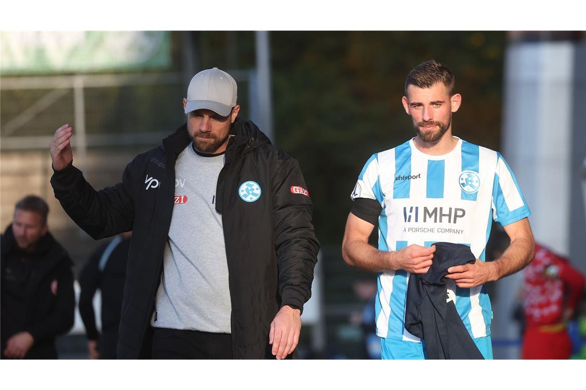 Das Motto der Blauen: Hauptsache gewonnen Marco Wildersinn, David Braig (re.): Drei Punkte eingefahren.
