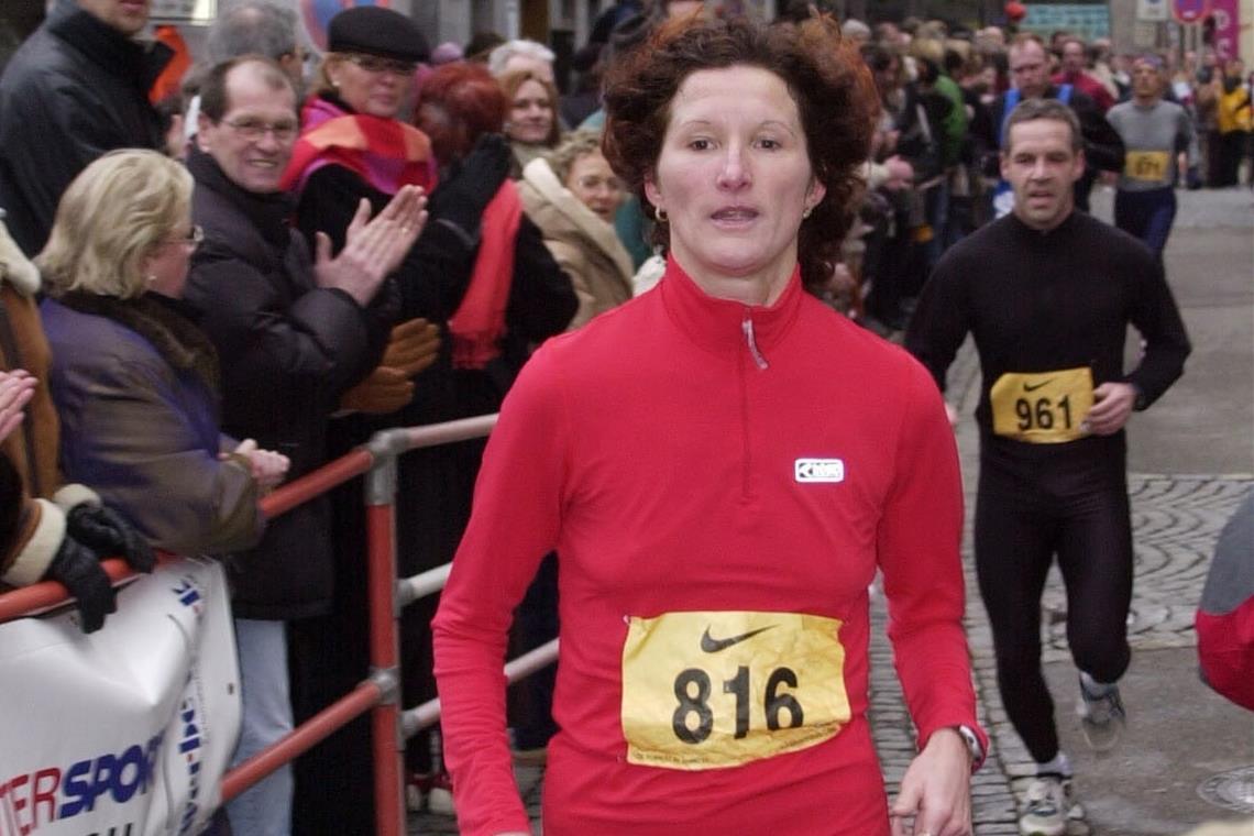 Gesichter des Backnanger Silvesterlaufs Margarete Allmandinger.Foto: B. Strohmaier