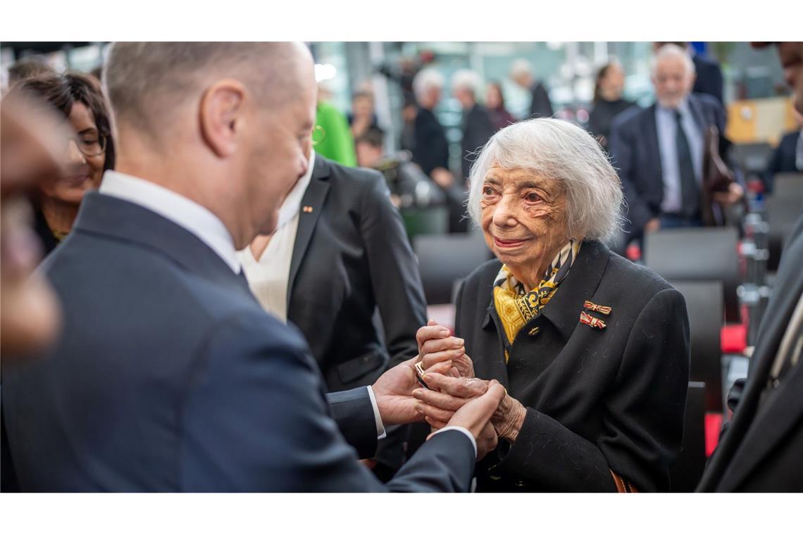 Bilder des Tages Margot Friedländer - 80 Jahre nach der Befreiung von Auschwitz.