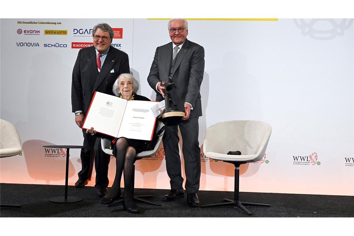Friedenspreis an Holocaust-Überlebende Margot Friedländer Margot Friedländer erhält eine besondere Auszeichnung