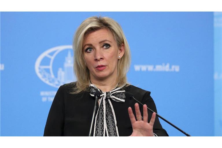 Maria Sacharowa, Sprecherin des russischen Außenministeriums. Russland warnt Deutschland vor Taurus-Lieferungen an die Ukraine (Archivfoto).