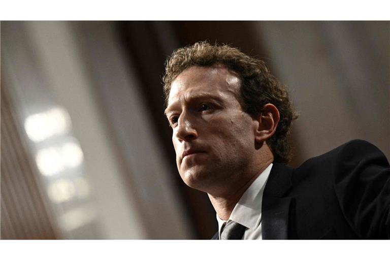Mark Zuckerberg, Chef des Meta-Konzerns, bei einer Anhörung im US-Senat in Washington