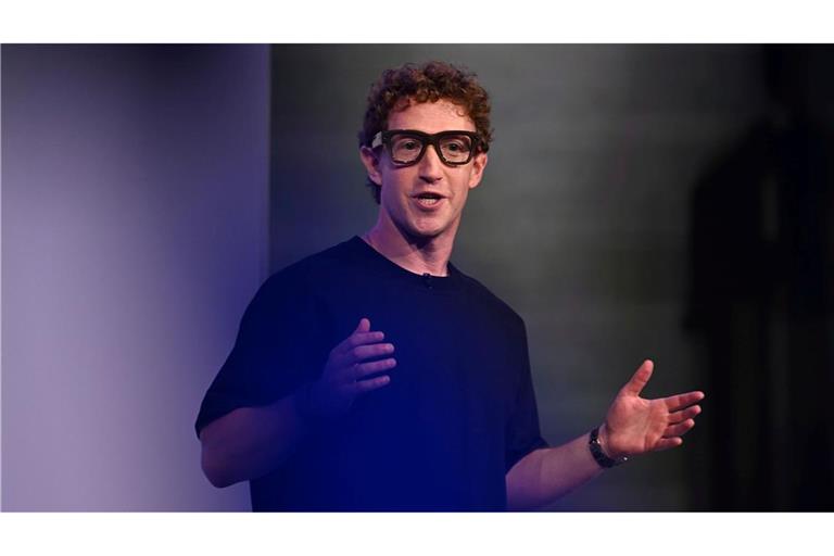 Mark Zuckerberg demonstrierte die Brille mit Display auf der hauseigenen Konferenz Meta Connect.