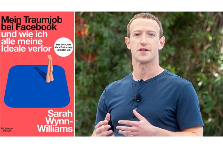 Mark Zuckerberg (r.) bzw. der Meta-Konzern gingen juristisch gegen Sarah Wynn-Williams' Buch vor.