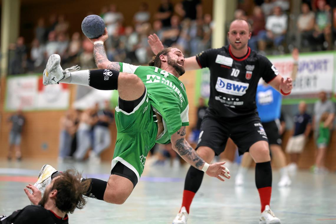 HC Oppenweiler/Backnang hofft auf Coup im DHB-Pokal-Knüller gegen TuSEM Essen Markus Dangers wird sich auch im DHB-Pokal-Spiel gegen seine Ex-Kollegen aus Essen für den HCOB ins Zeug legen. Foto: Alexander Becher