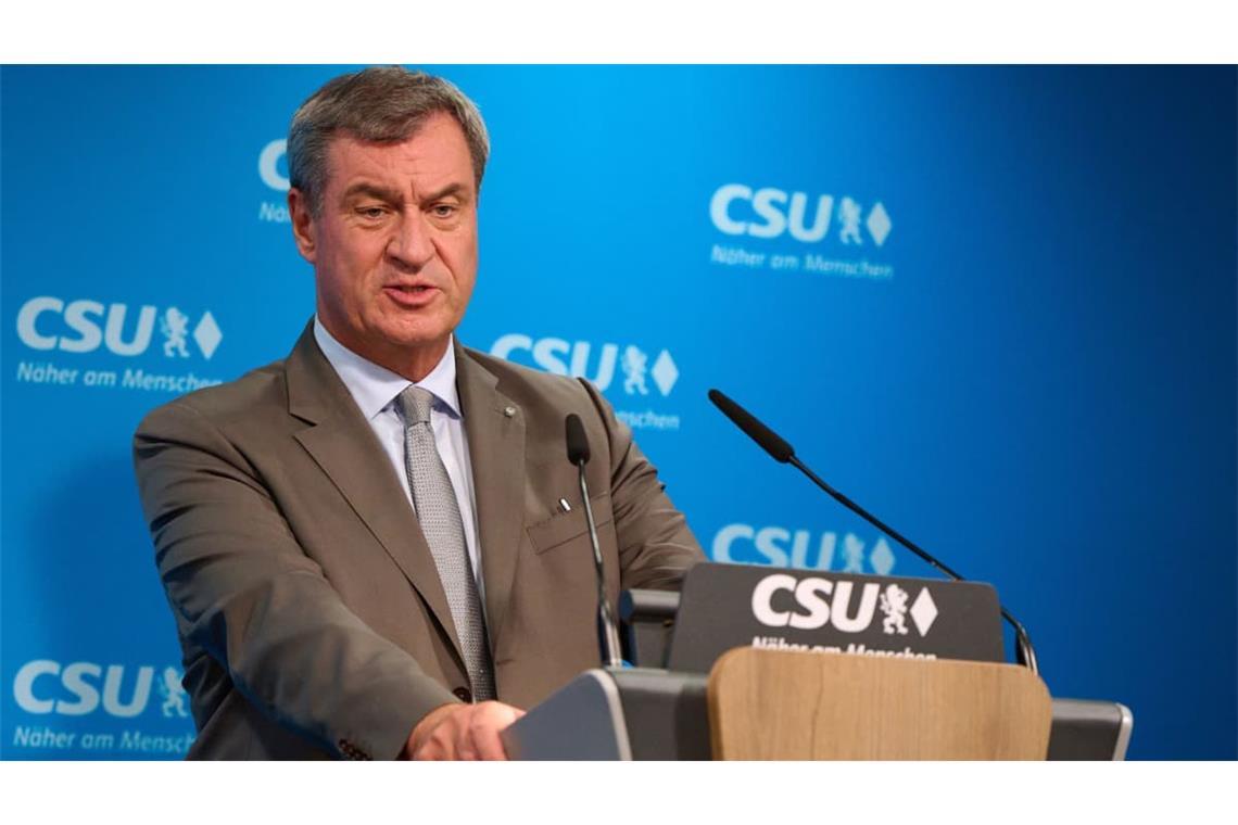 Markus Söder (CSU) warnt mit Blick auf die AfD vor einem Scheitern der Bundesregierung.