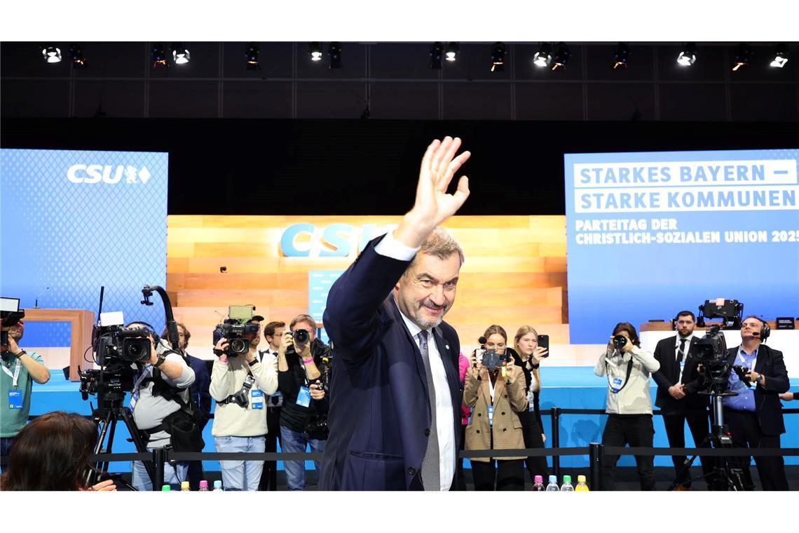 Markus Söder sieht die CSU voll auf Kurs.