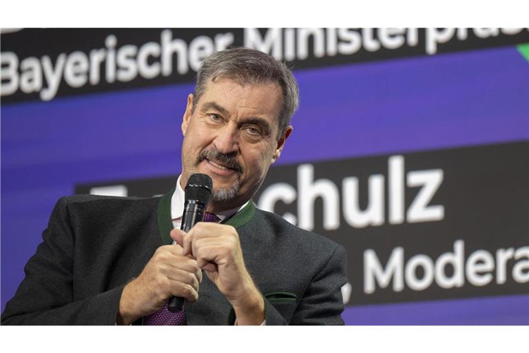 Markus Söder war bei der Eröffnung der Medientage München zu Gast.