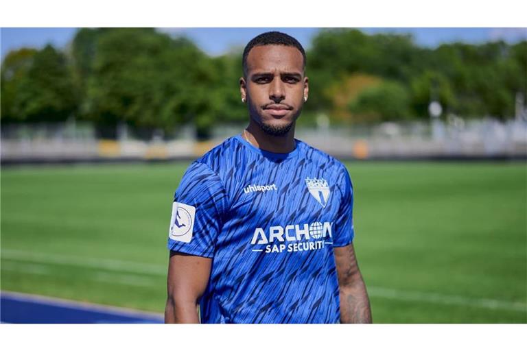 Marlon Mustapha schafft in der Regionalliga Süwest für den SGV&nbsp; Heilbronn-Freiberg vier Scorerpunkte in einer Halbzeit gegen Mainz 05 II.