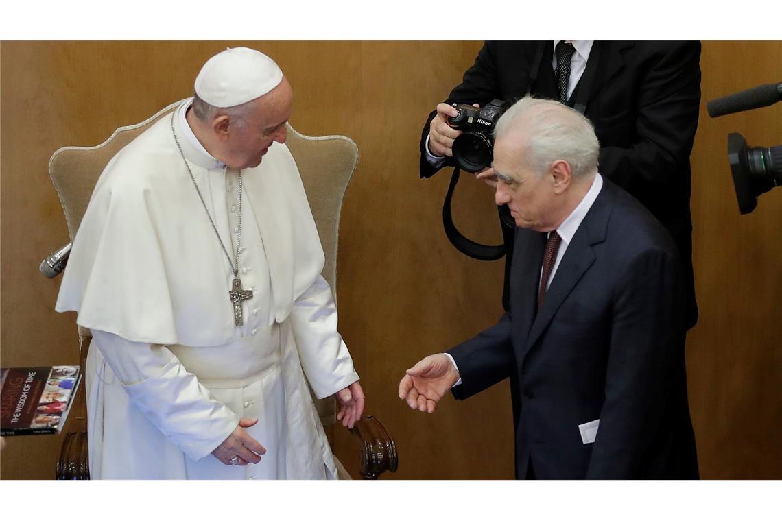 Scorsese macht Doku über Herzensprojekt von Papst Franziskus Martin Scorsese produziert eine Doku über ein Herzensprojekt des verstorbenen Papstes Franziskus. (Archivbild)