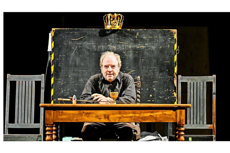 Martin Theuer im Solo „Heute weder Hamlet“.