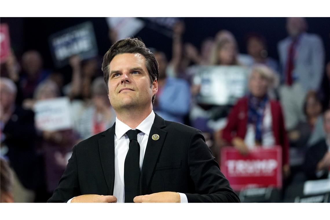 Bekommt Trump seinen Wunschkandidaten als Justizminister? Matt Gaetz gilt als einer der radikalsten Abgeordneten im Kongress. (Archivbild)