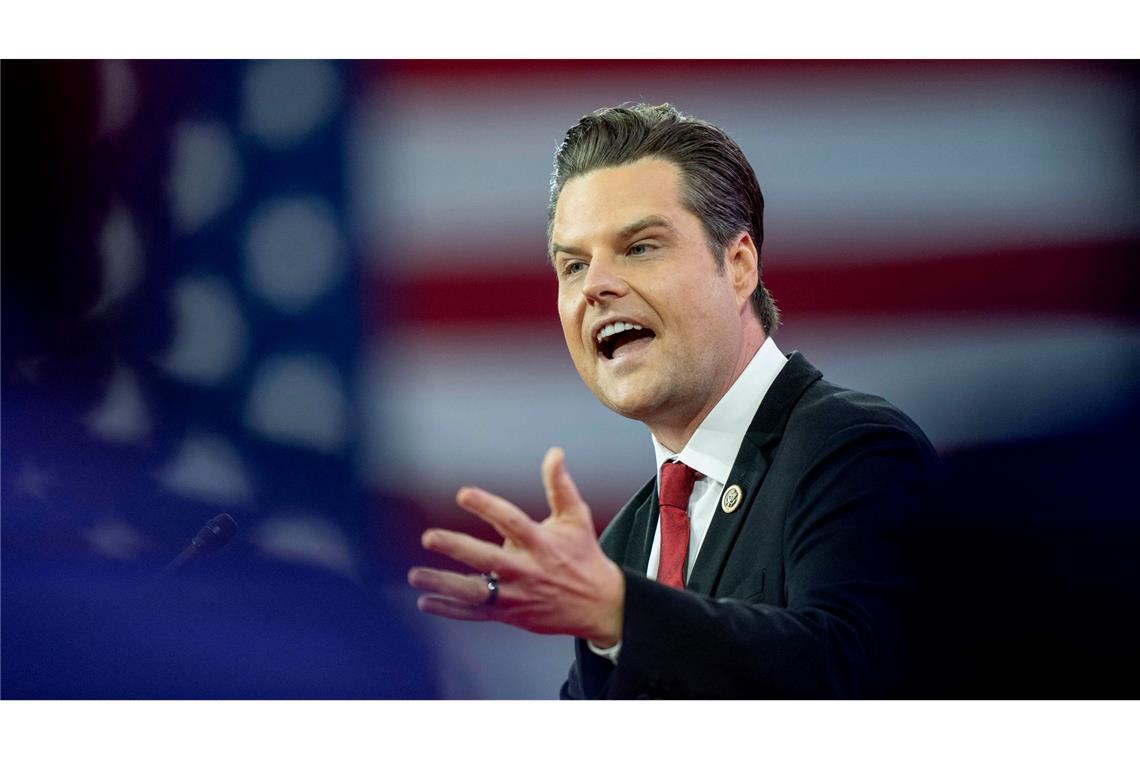 TV-Mann, Milliardär, Radikale: So soll Trumps Team aussehen Matt Gaetz soll Justizminister werden. (Acrhibild)