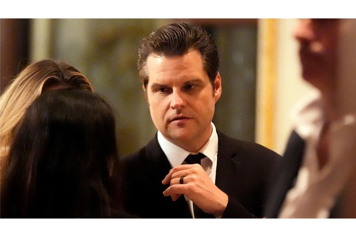 US-Ethikausschuss erhebt schwere Vorwürfe gegen Gaetz Matt Gaetz stammt aus einer wohlhabenden Familie in Florida - und ist ein lautstarker Unterstützer von Donald Trump. (Archivbild)