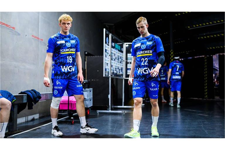 Max Heydecke (li.) und Torben Matzken bleiben dem TVB Stuttgart über die Saison hinaus erhalten.