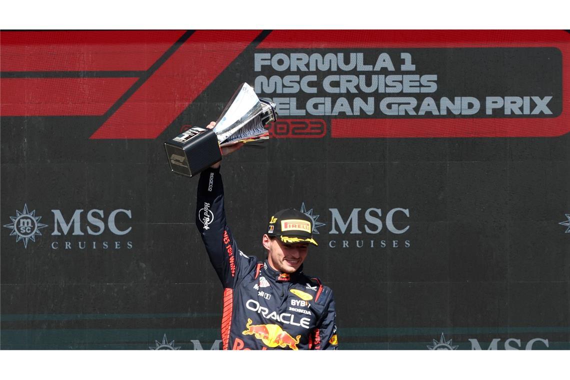 Max Verstappen gewann schon dreimal in Belgien: Zuletzt 2023.