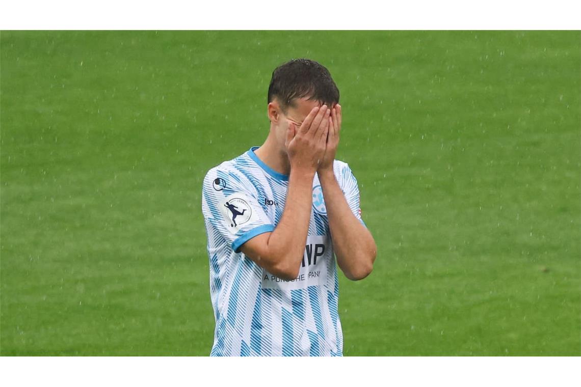 Maximilian Zaiser ist enttäuscht über die Niederlage der Blauen.