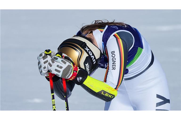 Medaille knapp verpasst: Lena Dürr fällt im zweiten Lauf bei Olympia noch zurück.