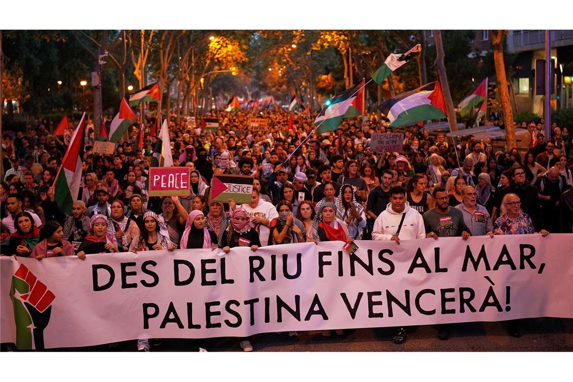 Streiks und Demos in Spanien gegen Israel wegen Gaza Medienberichten zufolge beteiligten sich in Spanien vor allem Studenten an den Protesten gegen Israel und Solidaritätskundgebungen für Palästinenser.
