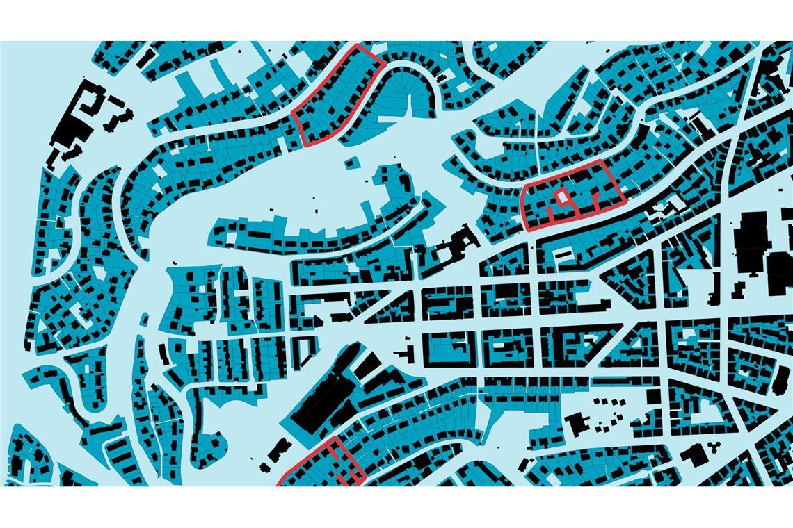 Mehr als 2 Millionen Wohngrundstücke wurden analysiert – hier ein Kartenausschnitt aus dem Stuttgarter Westen.