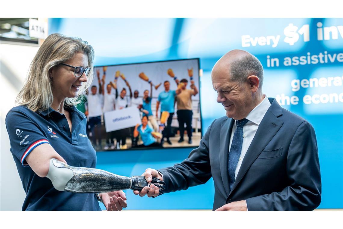 Scholz und König Abdullah II.: Rechte Behinderter schützen Mehr als 3.000 Vertreter von Regierungsstellen und Zivilorganisationen aus 100 Staaten kommen noch bis Donnerstag zum 3. Weltgipfel für Menschen mit Behinderung zusammen.