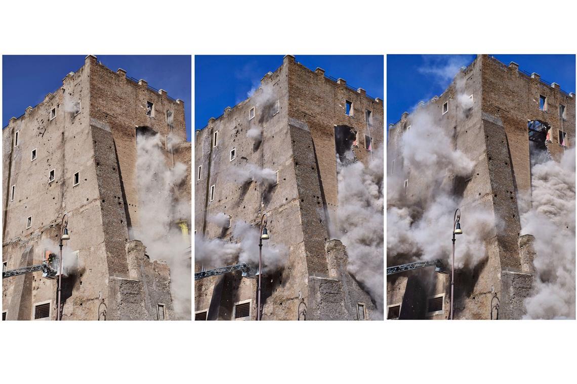 Verschütteter Bauarbeiter nach Turmeinsturz in Rom gestorben