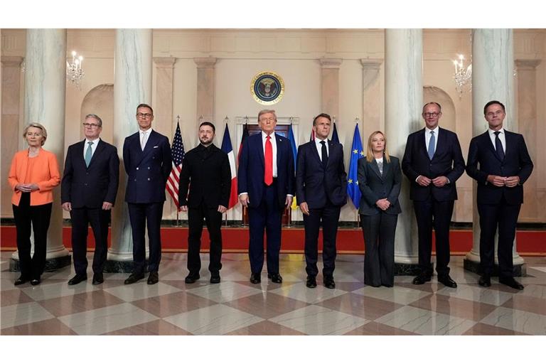 Mehrere Staats- und Regierungschefs reisten mit Selenskyj nach Washington.