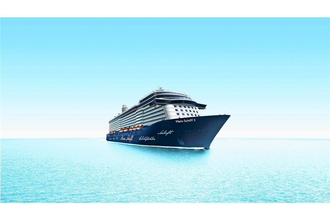 „Mein Schiff 3“ auf hoher See.
