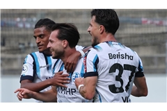 Melkamu Frauendorf, David Tomic und Flamur Berisha (v. li.) kehren  gegen Freiberg in die Anfangself zurück.       


Foto: Pressefoto Baumann/Hansjürgen B 