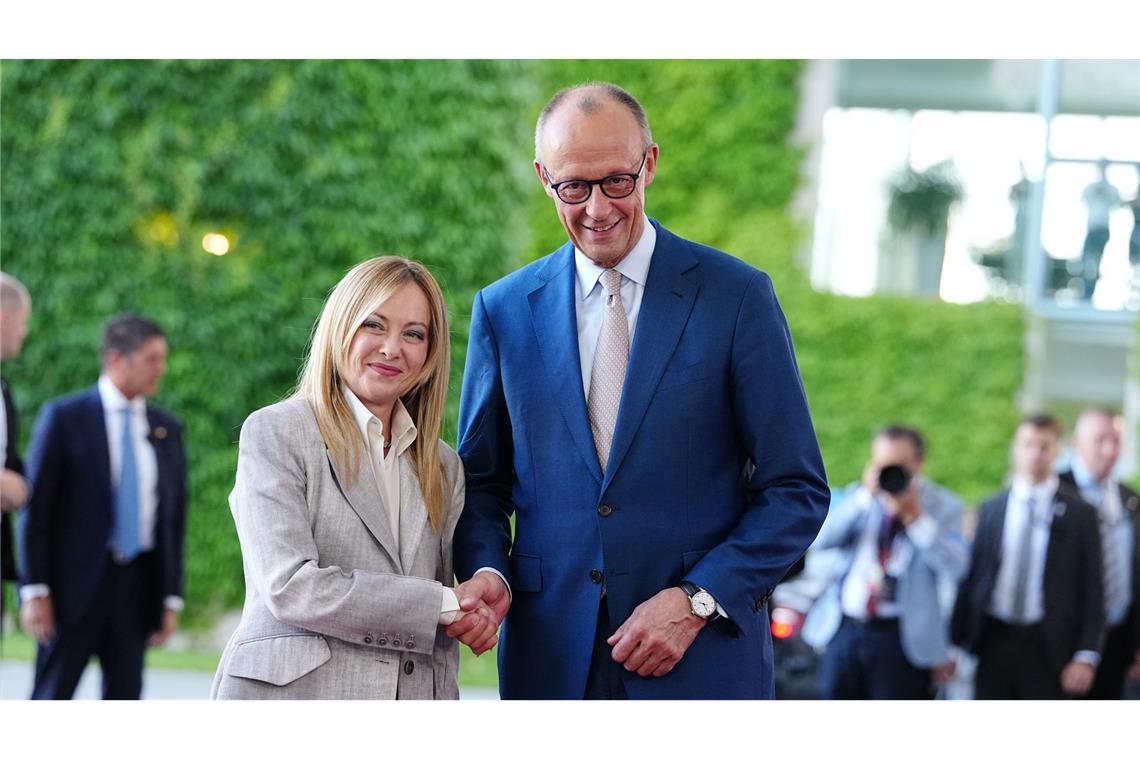 Meloni hat sich zuletzt mit Trump eine öffentliche Auseinandersetzung geliefert.