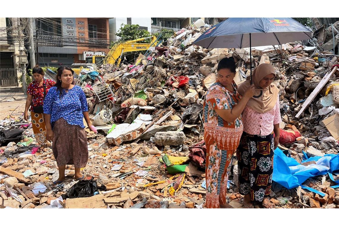 Lage in Myanmar eine Woche nach Erdbeben völlig verheerend Menschen vor Ort sprechen von einer "Jahrhundertkatastrophe".
