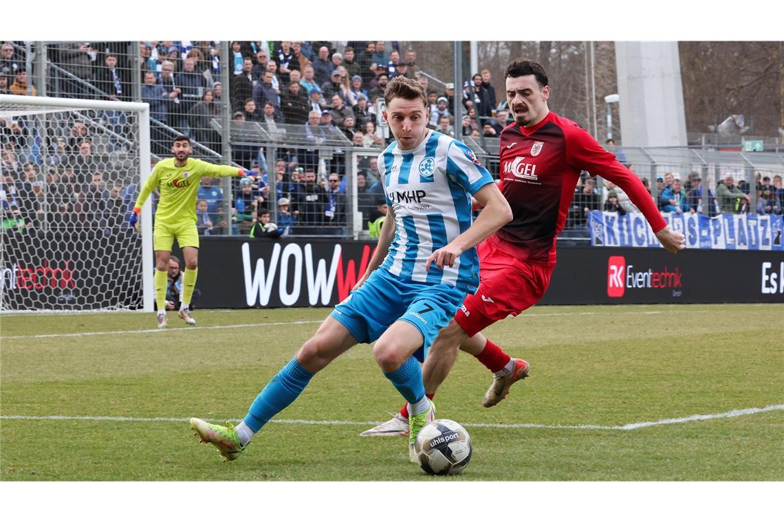 Hausaufgaben gemacht, Rückstand verkürzt Meris Skenderovic gelang sein zweites Saisontor für die Kickers.