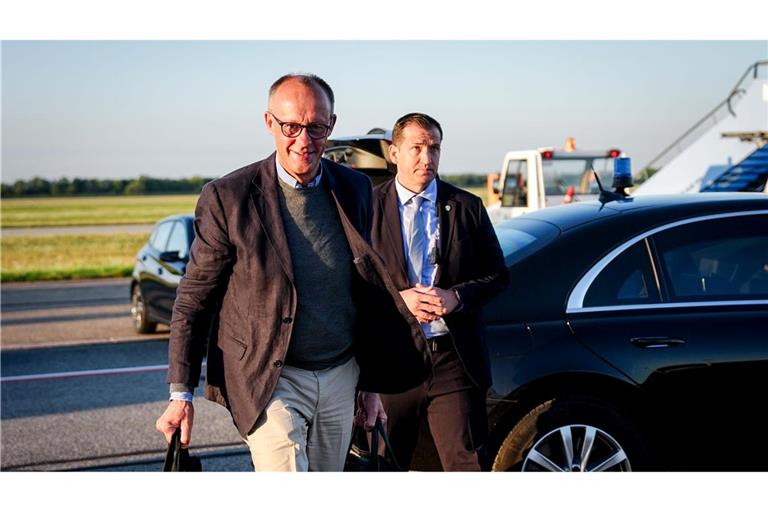 Merz auf dem Weg nach Washington