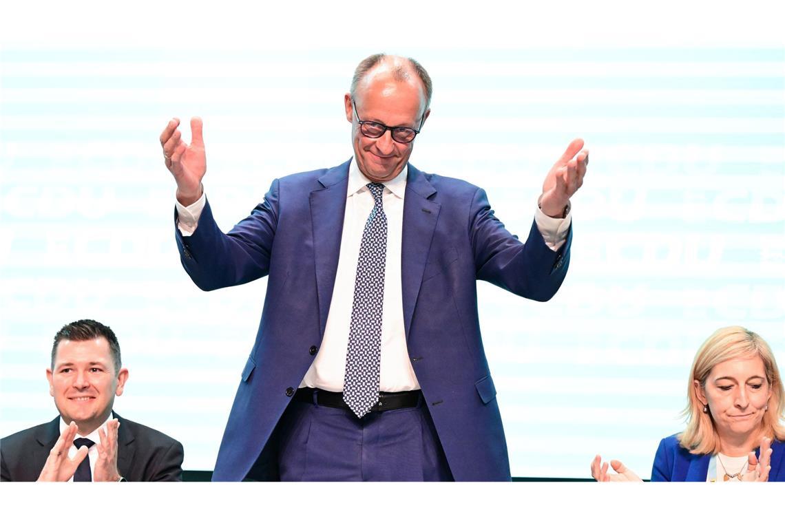 Bilder des Tages Merz begrüßt CDU-Delegierte auf Parteitag in Baden-Württemberg