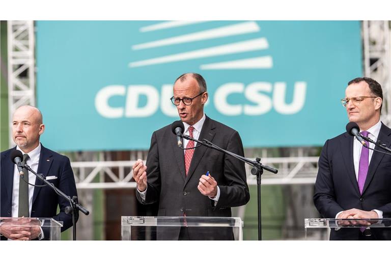 Merz kam am Abend für eine Aussprache zur Klausur.